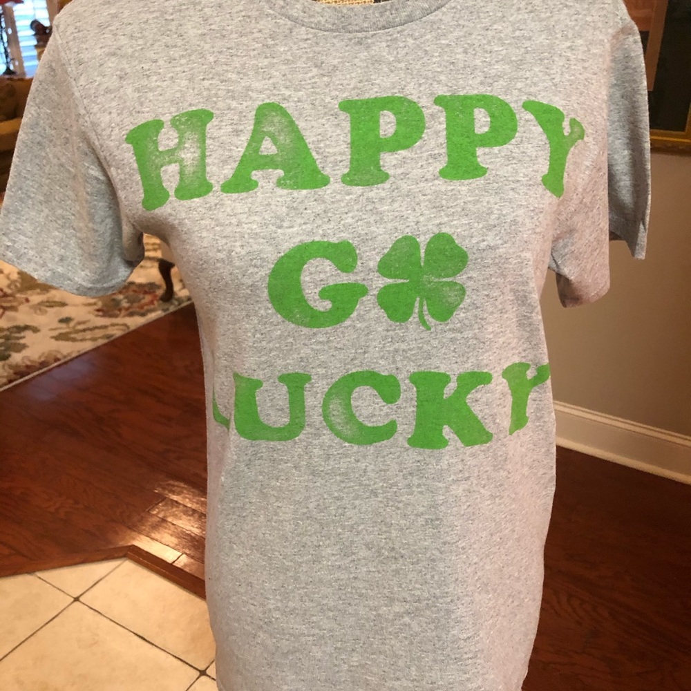 Happy Go Lucky shamrock t-shirt